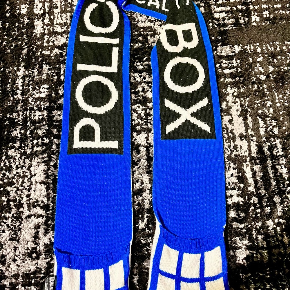 Blue Police Box Themed Scarf